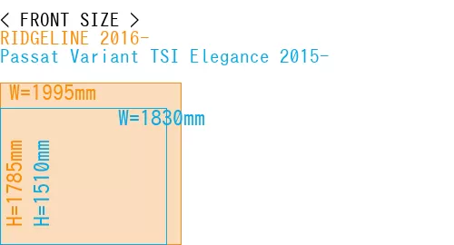#RIDGELINE 2016- + Passat Variant TSI Elegance 2015-